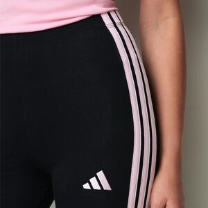 ADIDAS Goddess Leggings - Pink Stripes